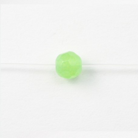 Jade teinté ronde facette 4mm x 10pcs 