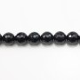 Black Agate Faceted Round 12mm
