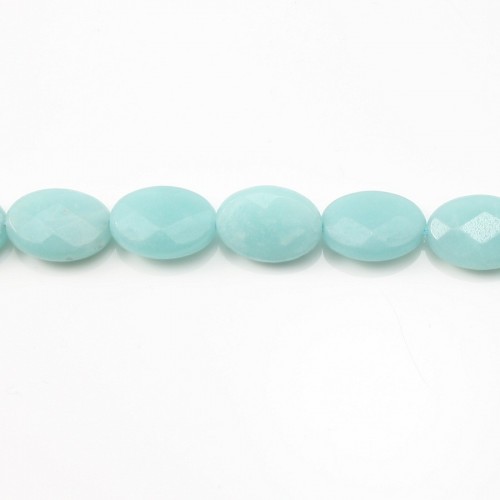 Amazonite Faceted Oval 10*14mm x 40cm