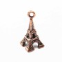 Eiffel Tower charm old copper tone 17mm x 2pcs