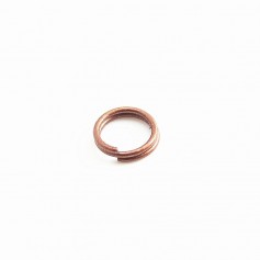 Double jumprings old copper tone 1.4x8mm x 100pcs