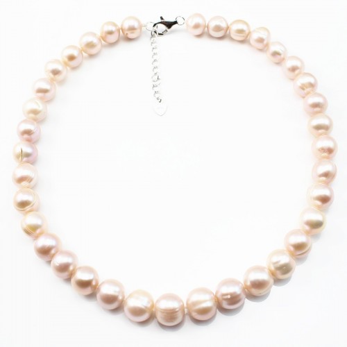 Mauve Freshwater Pearl Necklace