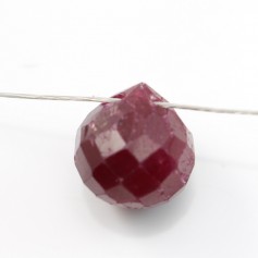 Ruby faceted Conical X 1 pc