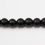 Onyx noir matte, ronde, 8mm x 40cm