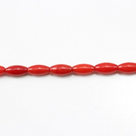 Red colored Keg sea bamboo 3x7mm x 40cm
