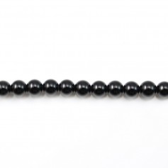 Onyx noir, ronde, 4mm x 40cm