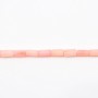 Bambou mer teinté rose pâle Tube 2x4mm x 40cm 