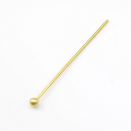 Pin head rolls in raw brass 0.5x1.5x50mm x 100pcs
