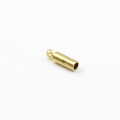 1mm raw brass cord end x20pcs