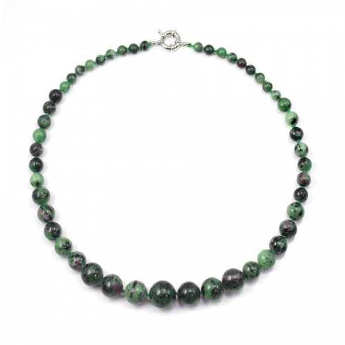 Collier ruby-zoisite