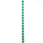Sautoir agate vert ronde 8.5mm 130cm 
