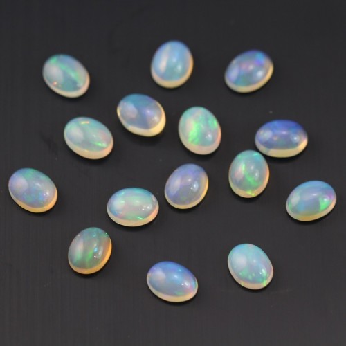 Opale etiope ovale 7x9mm x 1pc