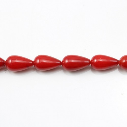 Gota Vermelha do Mar de Bambu 2x6mm x 40pcs