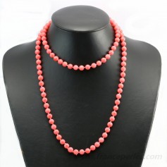 Long necklace Orianne Bamboo Sea Pink Hue