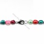 Necklace freshwater pearl multicolor 90cm