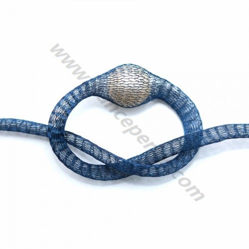 Wire mesh 6mm navy blue x 91.4cm