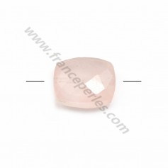 Rectangular pink quartz faceted 8*10mm x 1pc