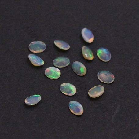Cabochon opal ethiopian round 4mm - 4.5mm x 1pc