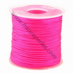 Polyestergarn leuchtend rosa 0.8mm x 5m