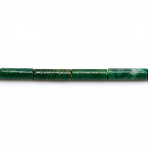 Jade verdite tube 4x13mm x 40cm