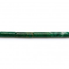 Verdite di giada in forma di tubo 4x13mm x 39cm