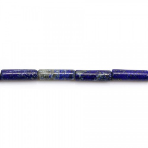 Lapis lazuli tube 4x13mm x 40cm