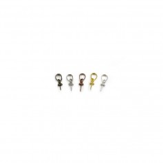 Pendant clip in metal for half-drilled pearls 3mm x 10pcs