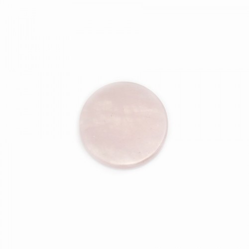 Quarzo rosa cabochon, rotondo piatto 25 mm x 1 pz