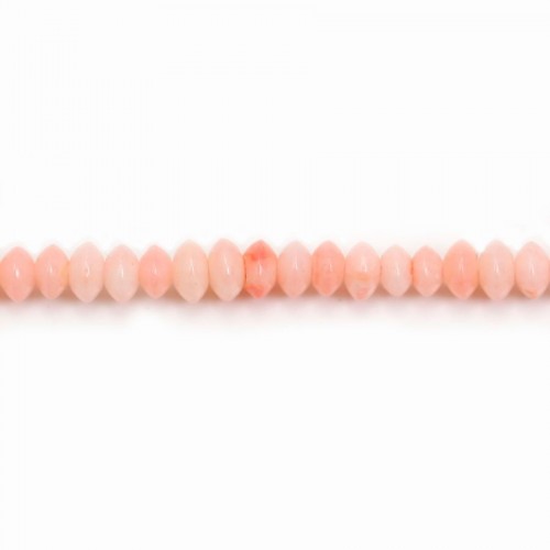 Seebambus, rosa gefärbt, Scheibe, 2x4mm x 40cm