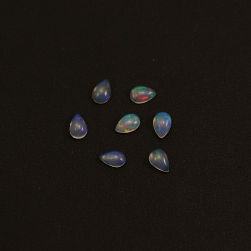 Opale etiope cabochon, goccia 4x6mm x 1pc
