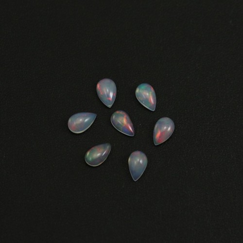 Cabochon opale ethiopian goutte 5*8mm x 1pc