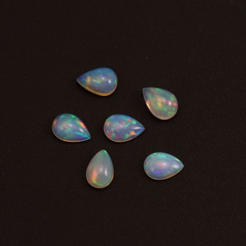 Opale etiope cabochon, goccia 7x10mm x 1pc