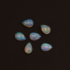 Ethiopian opal cabochon, in the shape of a drop 7x10mm x 1pc