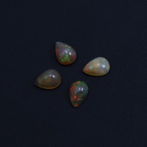 Cabochon opale ethiopian goutte 8*11mm x 1pc