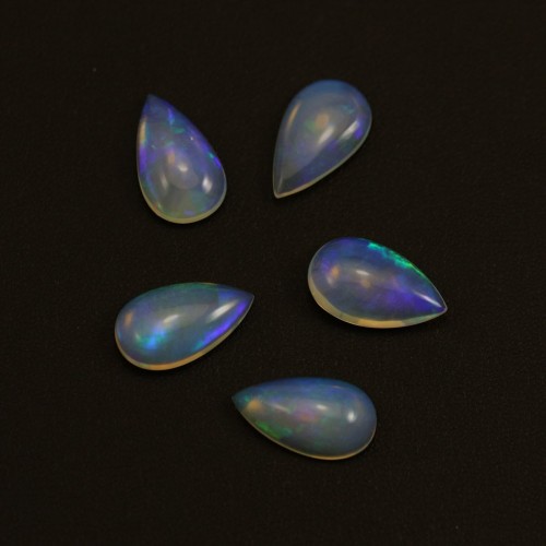 Ethiopian opal cabochon, in the shape of a drop 10x17mm x 1pc