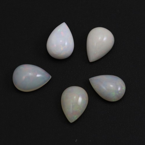 Ethiopian opal cabochon, in the shape of a drop 13x18mm x 1pc