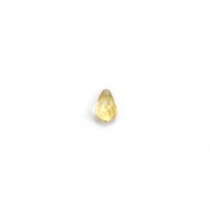 Citrine pendant, in the shape of a faceted drop x 1pc