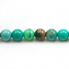 "Agate grass" in green color, in round shape, 8mm x 39cm