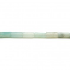 Amazonite in the shape of a tube, 3.5 * 8mm x 39cm
