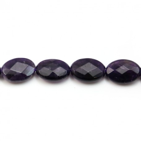 Amethyst Faceted Oval 10x14mm x 40cm