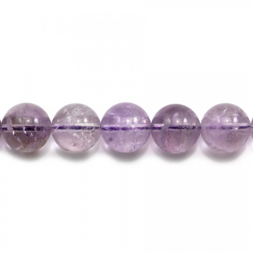 Clear Amethyst Faceted Oval 22x30mm x 40cm
