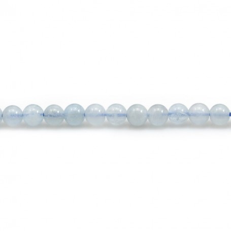 Aquamarine Round 4mm x 10 perles
