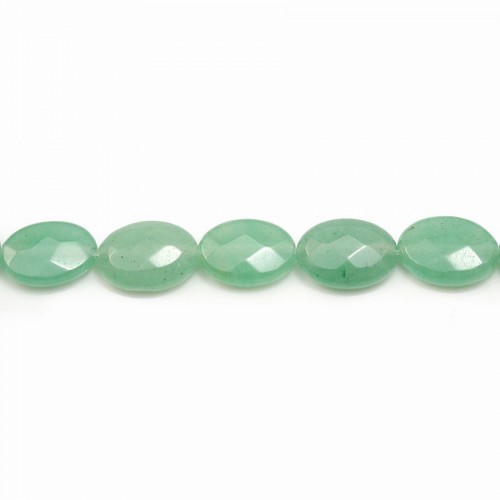 Aventurine faceted oval 10*14mm x 40cm