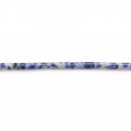 Aventurine bleu en tube 2*4mm x 40cm