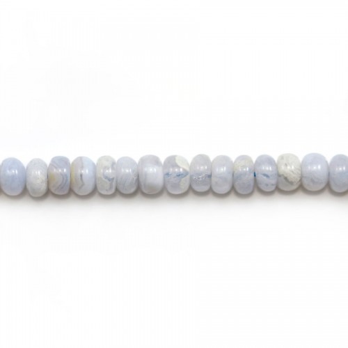 Chalcedony faceted washer 2*3mm x 40cm