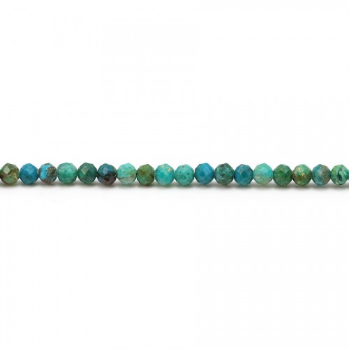 Chrysocolle, of round face shape, a size of 3mm x 40cm