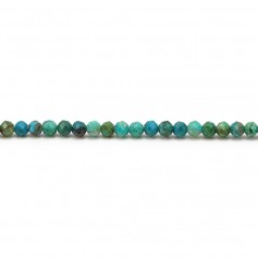 Chrysocolle, of round face shape, a size of 3mm x 40cm