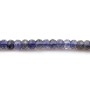 faceted flat beads of Iolite 3-4mm x 35cm 