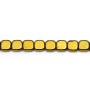 Forma quadrada de Hematita dourada, 6mm x 40cm