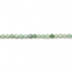 Natürliche Jade runde Form facettiert 2mm x 39cm
